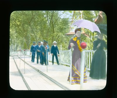 Paris Exposition: Moving Sidewalk, Paris, France by French Photographer
